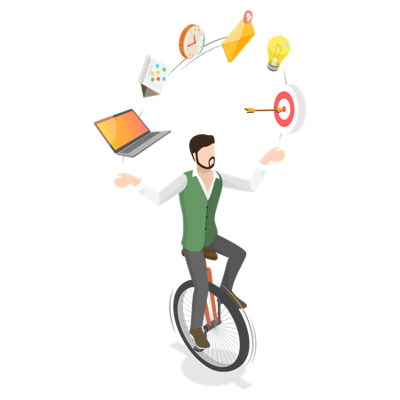 Employee Productive Skills  Illustration