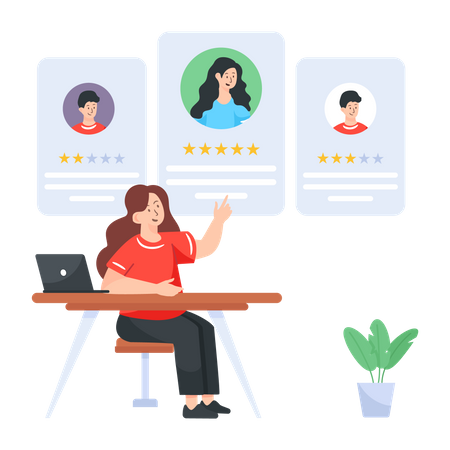 Employee Ratings  Illustration