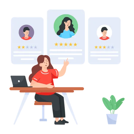 Employee Ratings  Illustration