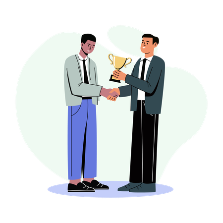 Employee receives best Employee award  Illustration