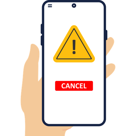 Employee receives warning  Illustration