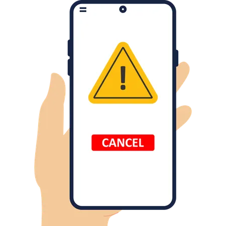 Employee receives warning  Illustration