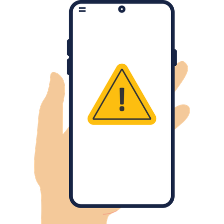Employee receives warning  Illustration