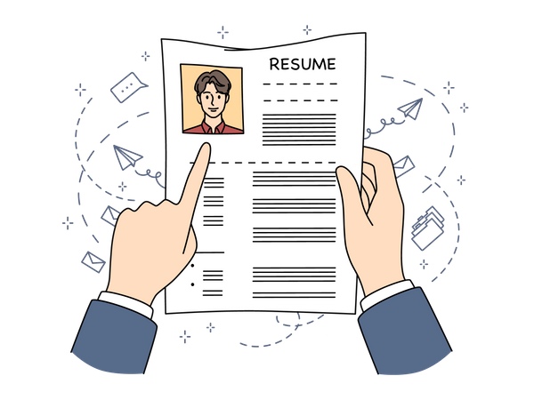 Employee resume  Illustration
