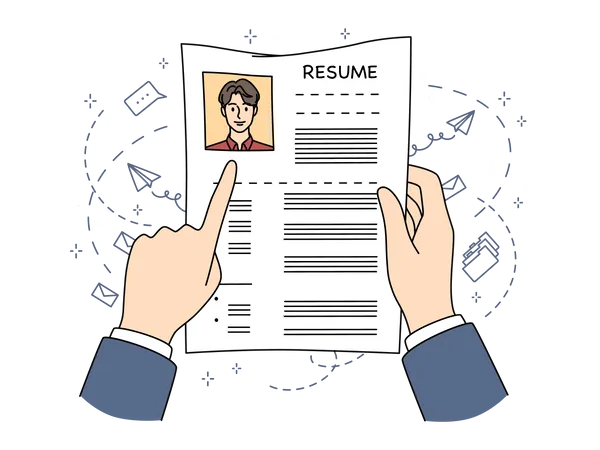 Employee resume  Illustration