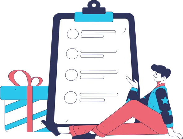 Employee reviews at feedback form of customer  Illustration