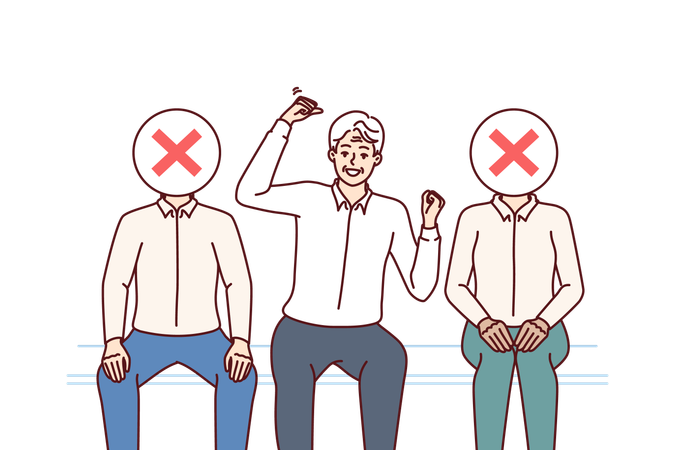 Employee rivalry  イラスト