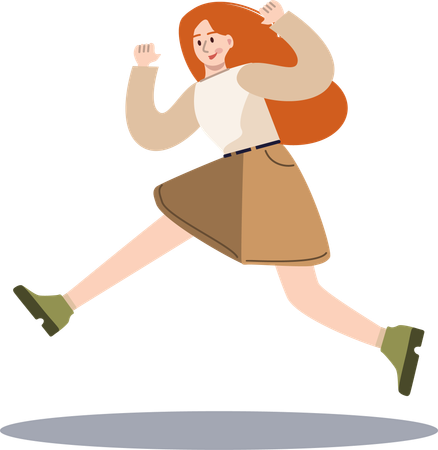 Employee running late for office  Illustration