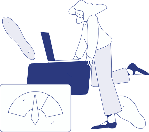Employee scheduling business meeting  Illustration