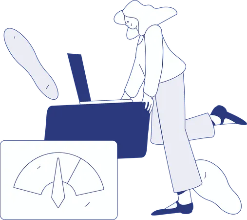 Employee scheduling business meeting  Illustration
