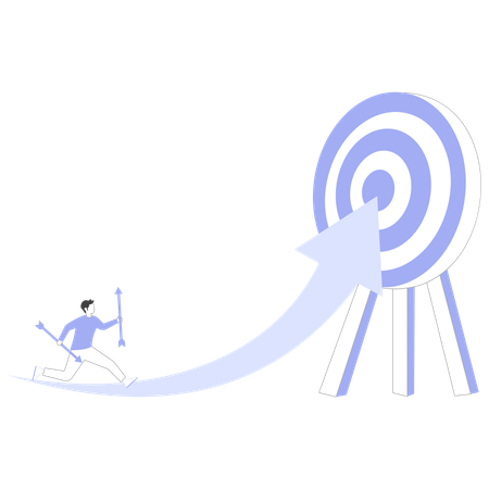 Employee sets business target for interns  Illustration