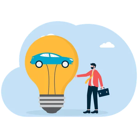 Employee shares idea on how to increase car sales  Illustration