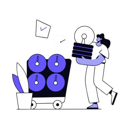 Employee Shares Innovative Ideas  Illustration