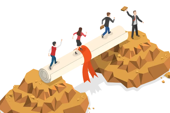 Employee Skills Gap  Illustration