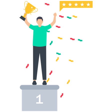 Employee success recognition  Illustration