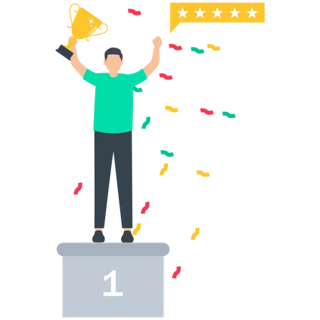 Employee success recognition  Illustration