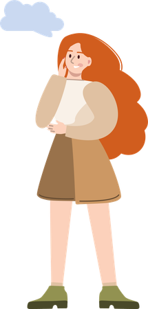Employee thinking of deadlines  Illustration