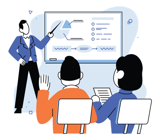 Employee training program  Illustration