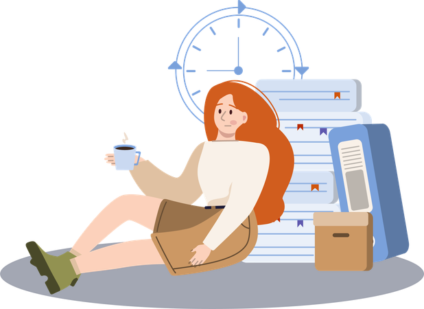 Employee unable to meet deadlines  Illustration