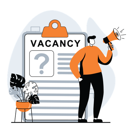 Employee vacancy Illustration