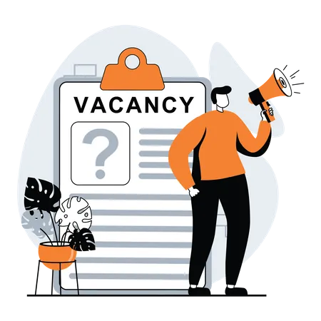Employee vacancy  Illustration