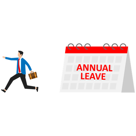 Employee wants to get a leave  Illustration