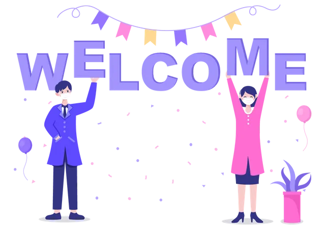 Employee Welcome Party  Illustration