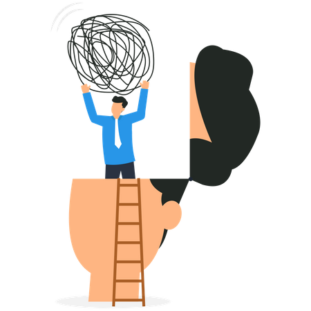 Employee With Anxiety  Illustration