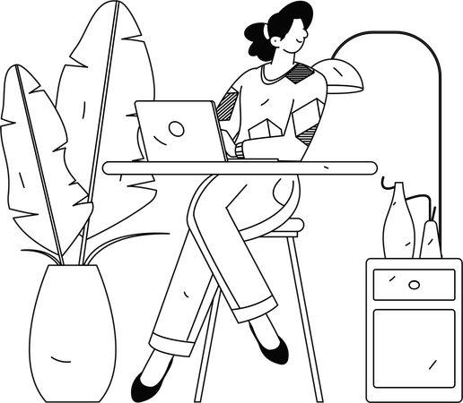 Employee with business award  Illustration