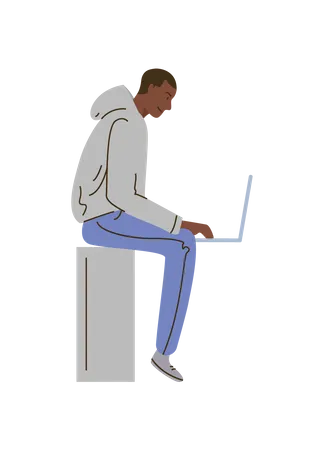 Employee Working  Illustration