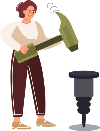 Employee working on deadlines  Illustration
