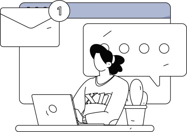 Employee working on task management  Illustration