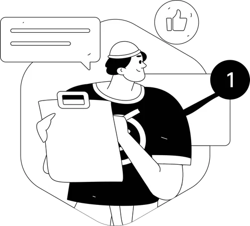 Employee works on task scheduling  Illustration