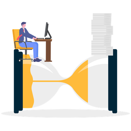 Employee's Ability to work under pressure  Illustration