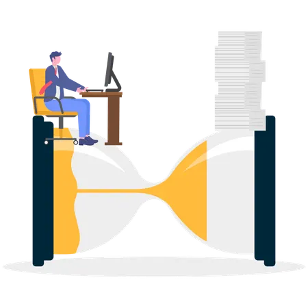Employee's Ability to work under pressure  Illustration