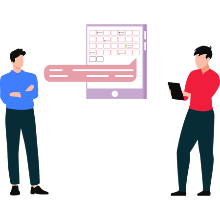 Employees are preparing to do list  Illustration