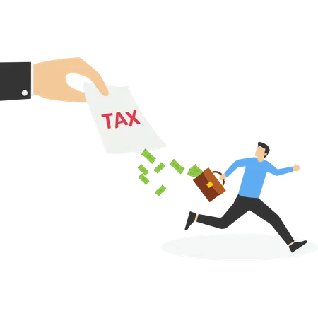 Employees Being Exposed To Tax Exploitation Vector Illustration In Flat Style Illustration
