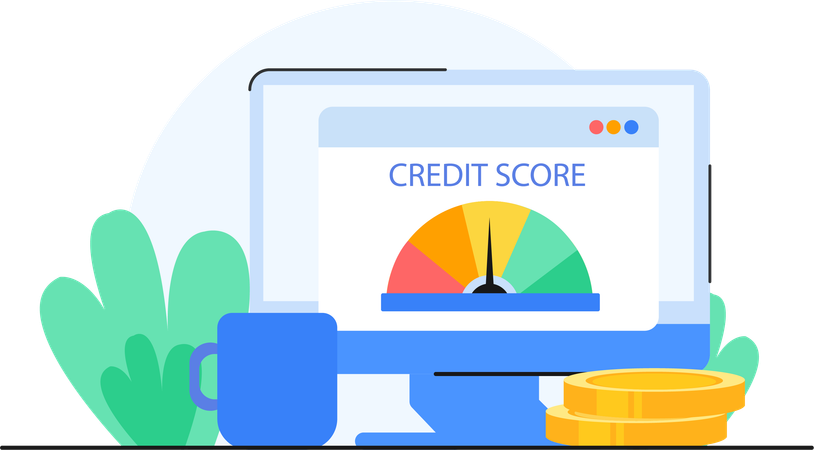 Employees Credit Score measured  Illustration