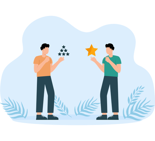 Employees debate on Quality vs quantity  Illustration