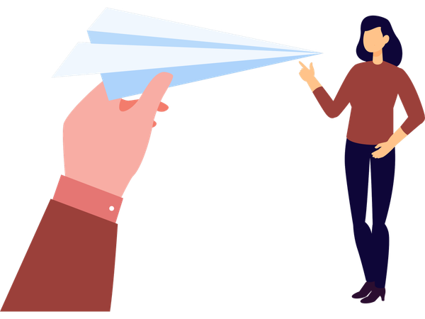Employees doing chat on website  Illustration