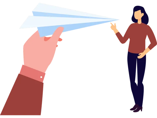 Employees doing chat on website  Illustration