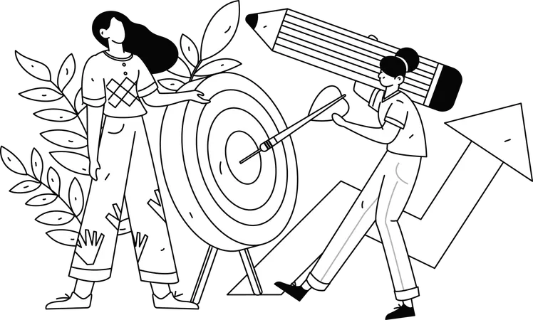 Employees doing online meeting  Illustration