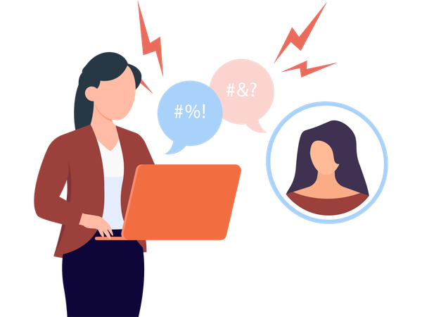 Employees facing Misunderstanding between them  Illustration