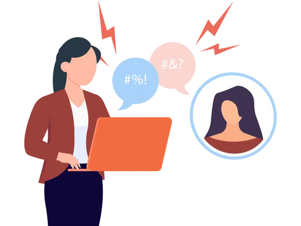 Employees facing Misunderstanding between them  Illustration