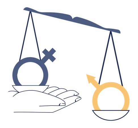 Employees facing workplace discrimination  Illustration