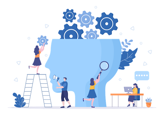 Employees finding business idea  Illustration