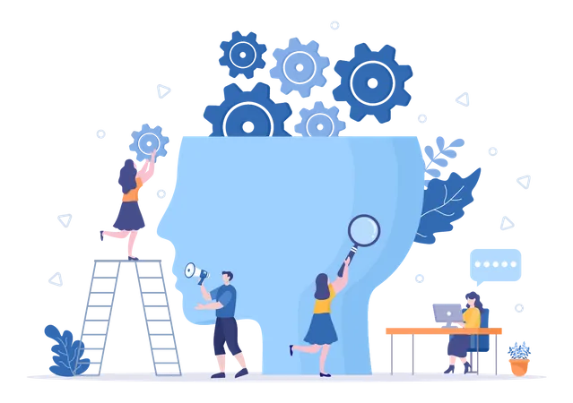 Employees finding business idea  Illustration