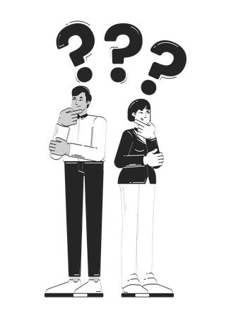 Employees Looking for business solution  Illustration