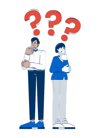 Employees Looking for business solution  Illustration