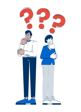 Employees Looking for business solution  Illustration